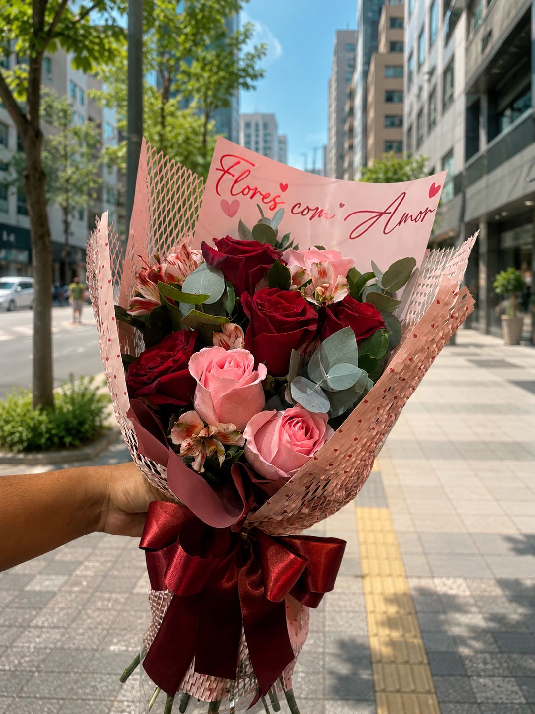 Buqu� Flores Com Amor