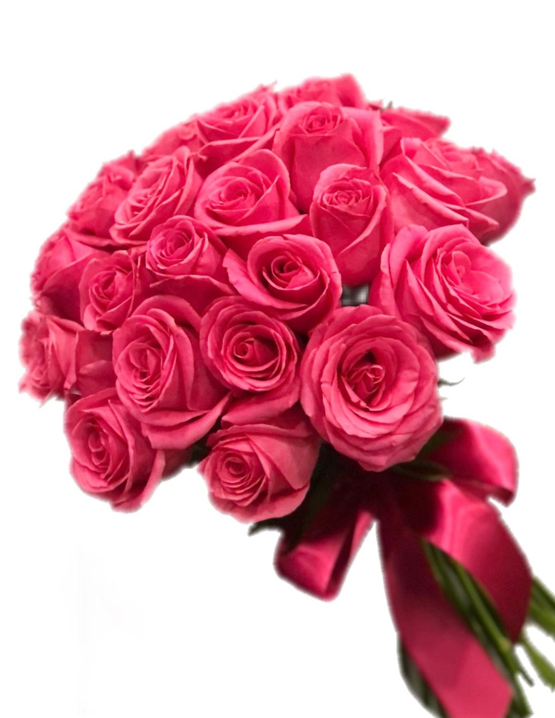 Buquê Elegance Com 36 Rosas Em Tons De Rosa